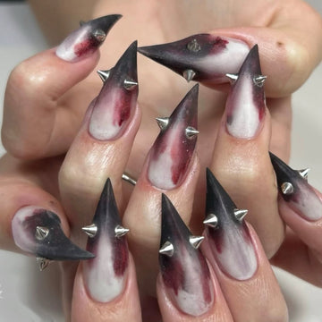 HexClaw | demon nails, claw nails, vampire nails,acrylic press on nails,claw press on nails,werewolf nails,press on nails,claw,armor