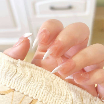 HexClaw | pink white nails,cute nails,acrylic press on nails,claw press on nails,werewolf nails,press on nails,claw,armor