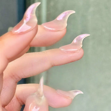 HexClaw | pink nails,claw press on nails,acrylic press on nails,nails press on,armor,claw,werewolf nail