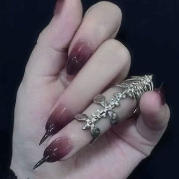 HexClaw | purple pink gradient nails,claw press on nails,acrylic press on nails,nails press on,armor,dragon nails,claw,werewolf nail,gothic nails,Y2K nails
