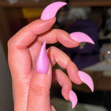 HexClaw | barbie pink nails,dragon nails,acrylic press on nails,claw press on nails,werewolf nails,press on nails,claw,armor,kawaii nails
