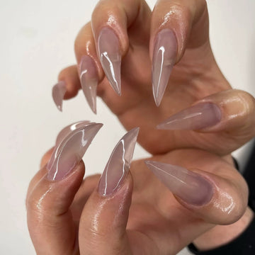 HexClaw | nude nails,clear nails,nude pink nails.,dragon nails,acrylic nails,claw press on nails,press on nails,armor,claw