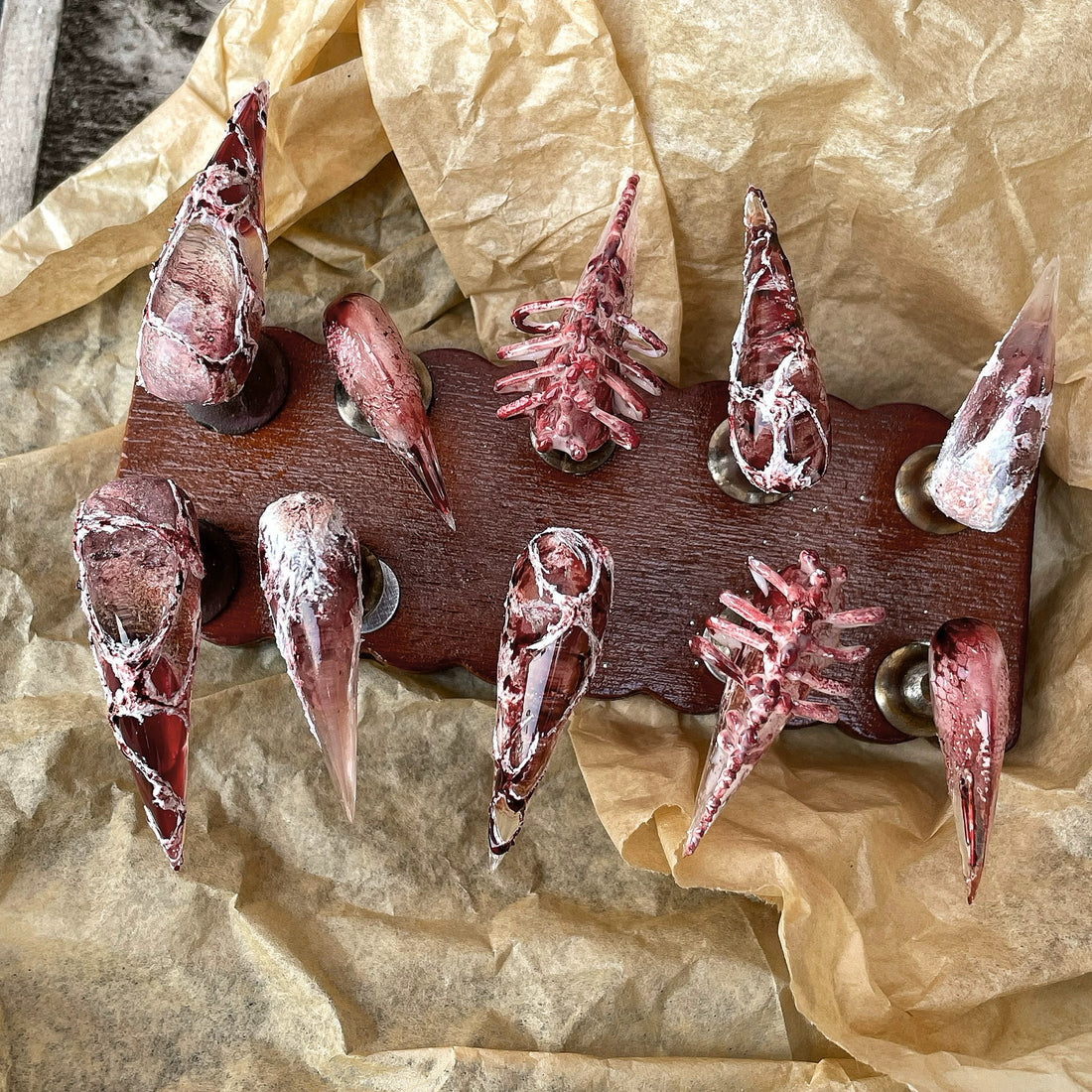 HexClaw | blood splatter nails，skeleton-themed nails，werewolf nails，dragon nails，acrylic press on nails，claw press on nails，nails press on，armor，claw，goth nails，vampire nails，extra long nails