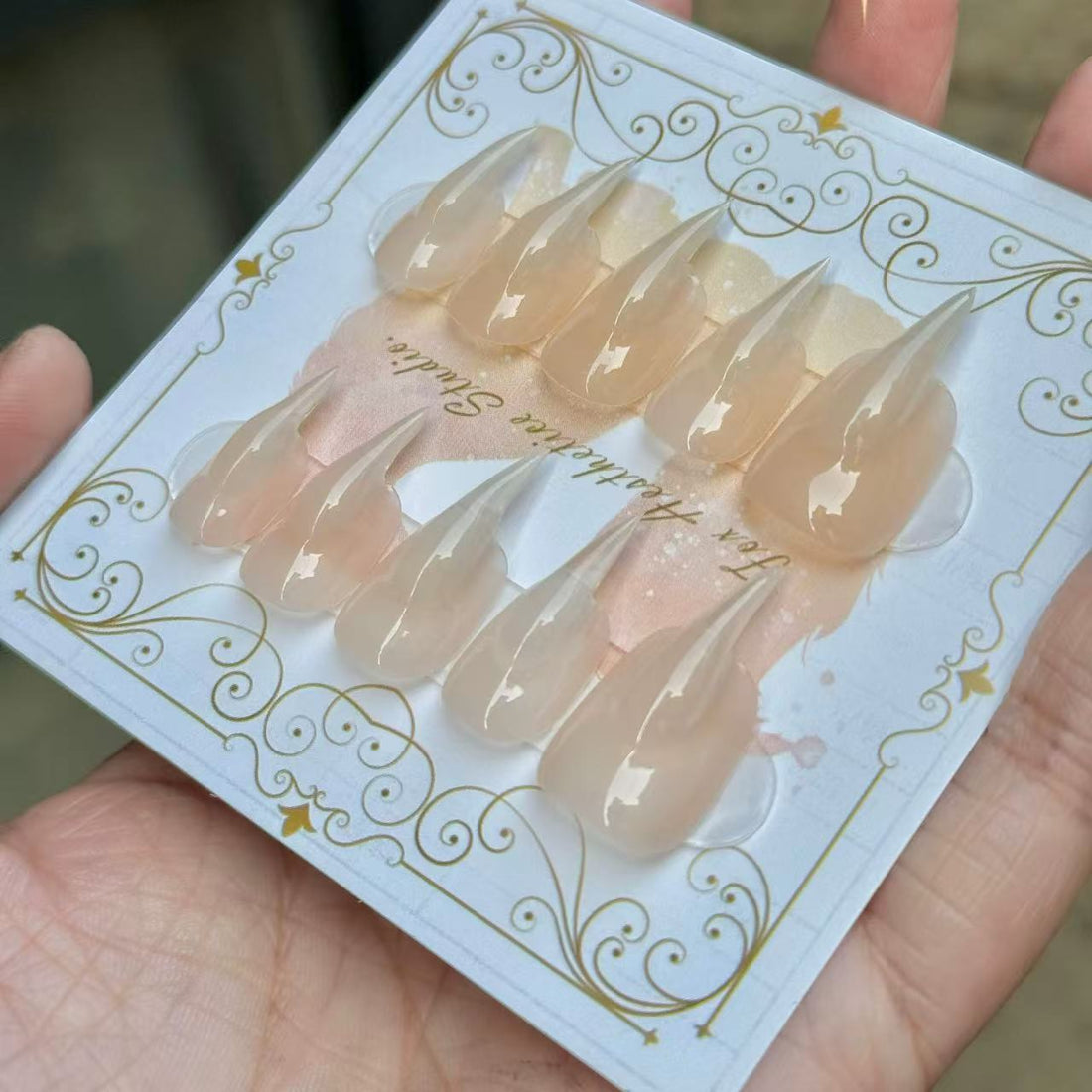 HexClaw | nude nails，press on claw nails，nails press on，armor，claw，acrylic nails，werewolf nails