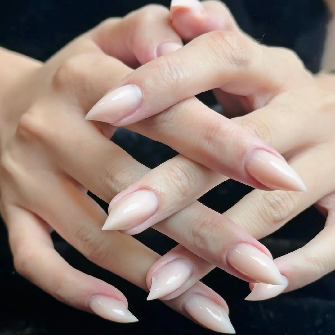 HexClaw | Nude short claw nails, dragon claw nails, acrylic nails, claw press on nails, elegant nails, holiday press on nails, claw gloves, cat claw nails