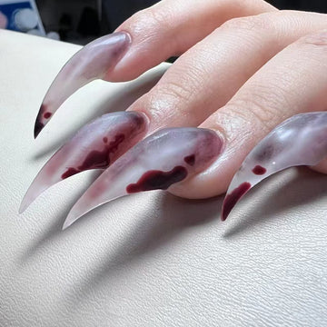 HexClaw | Blood-drip werewolf claw nails, gothic nails, witch claw nails, dragon claws, claw press on nails, anime nails, claw gloves