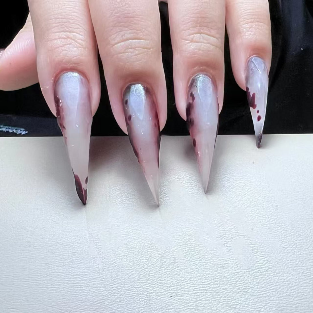 HexClaw | Blood-drip werewolf claw nails, gothic nails, witch claw nails, dragon claws, claw press on nails, anime nails, claw gloves