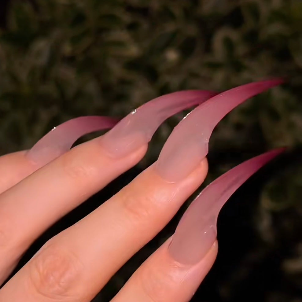 HexClaw | blood claw nails, press on nails, acrylic press on nails, dragon claws, werewolf, talon nails